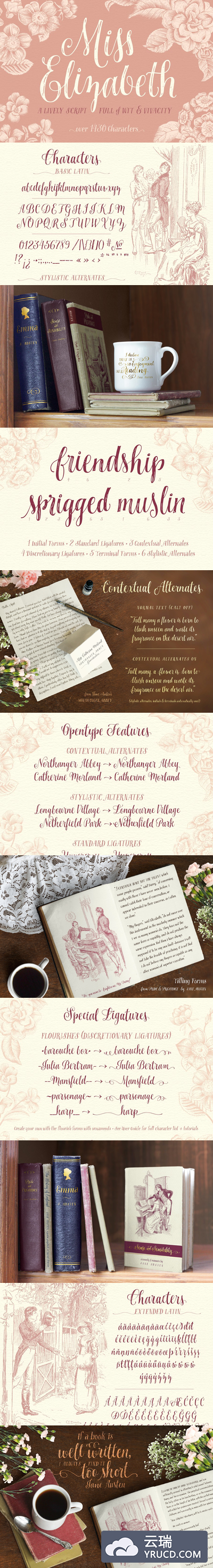 时尚手写字体 Miss Elizabeth Script