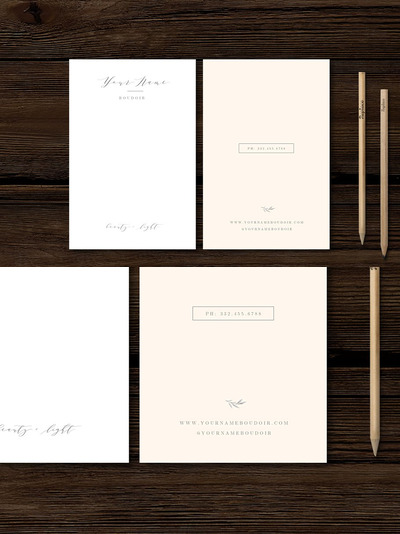 感恩卡片设计模板 Boudoir Thank You Card Template