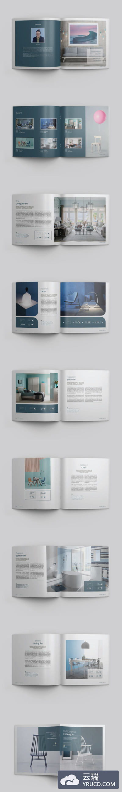 个性产品画册模板下载[indd]