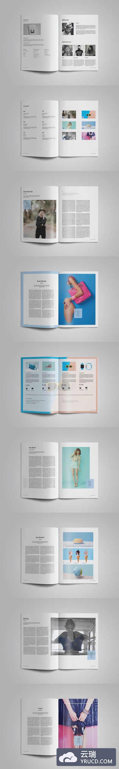 产品画册企业画册企业内刊模板下载[indd]