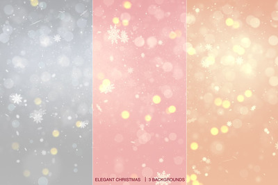 优雅的圣诞节雪花背景素材[JPG]