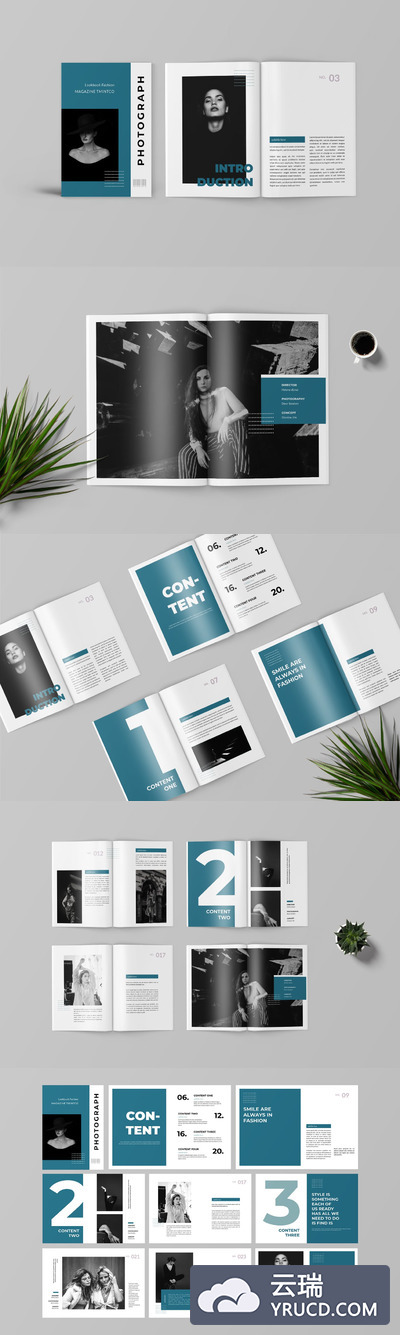 时尚高端专业的高品质品牌手册画册杂志宣传册房地产楼书设计模板