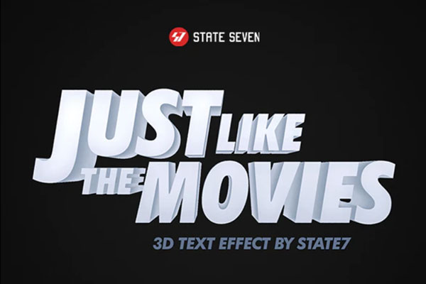 3D文字效果图层样式下载