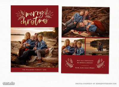 圣诞节卡片模板 Christmas Card Template CC233