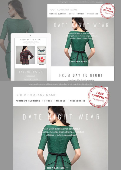 时尚广告模板 Fashion E-mail Newsletter Template