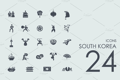 韩国素材图标 24 South Korea icons