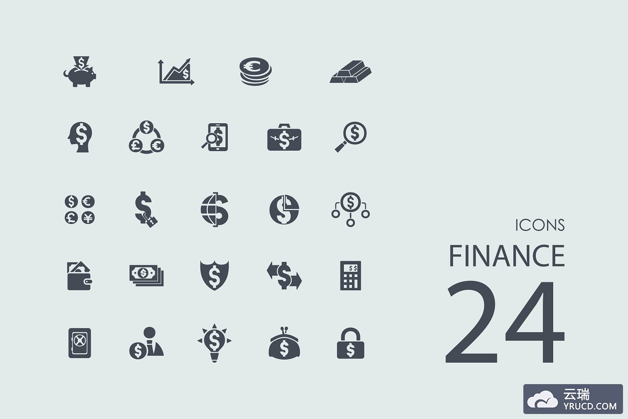 金融图标素材 24 Finance icons