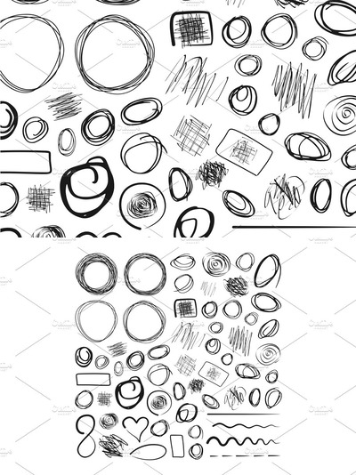 圆圈笔刷插画 Circle4