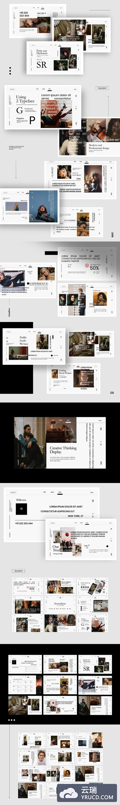 时尚高端的PPT模板下载[PPTX]