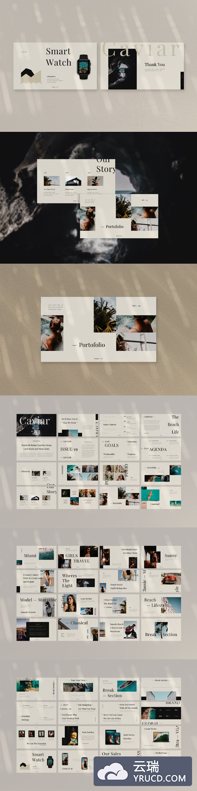 经典时尚的PPT模板下载[PPTX]