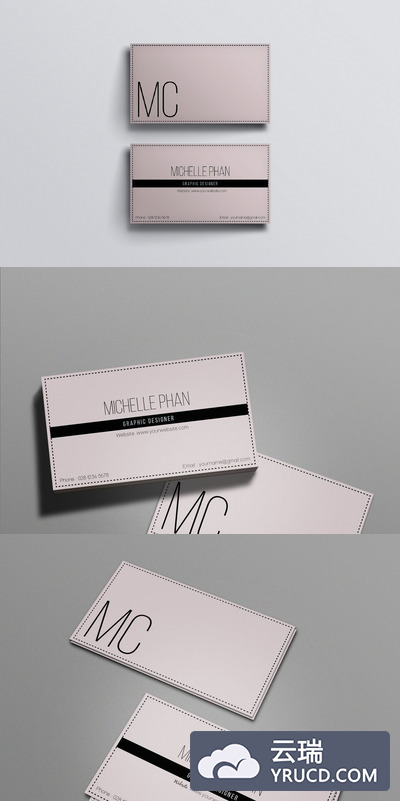 现代简约名片模板 Modern business card template