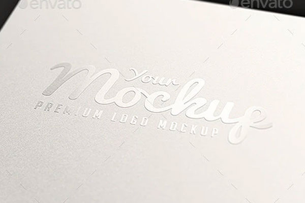 烫金烫银UV等常用名片工艺logo设计展示样机素材下载[PSD]