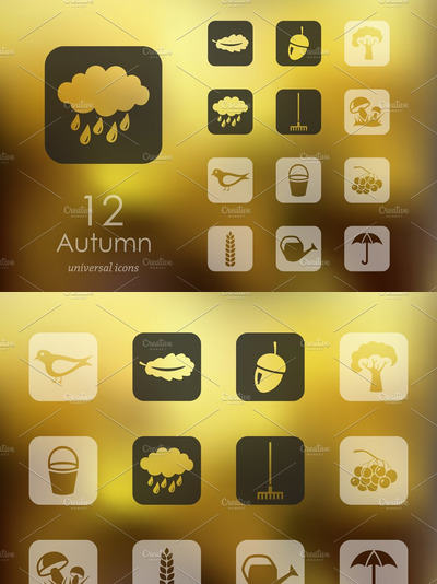 秋天的图标素材 12 autumn icons