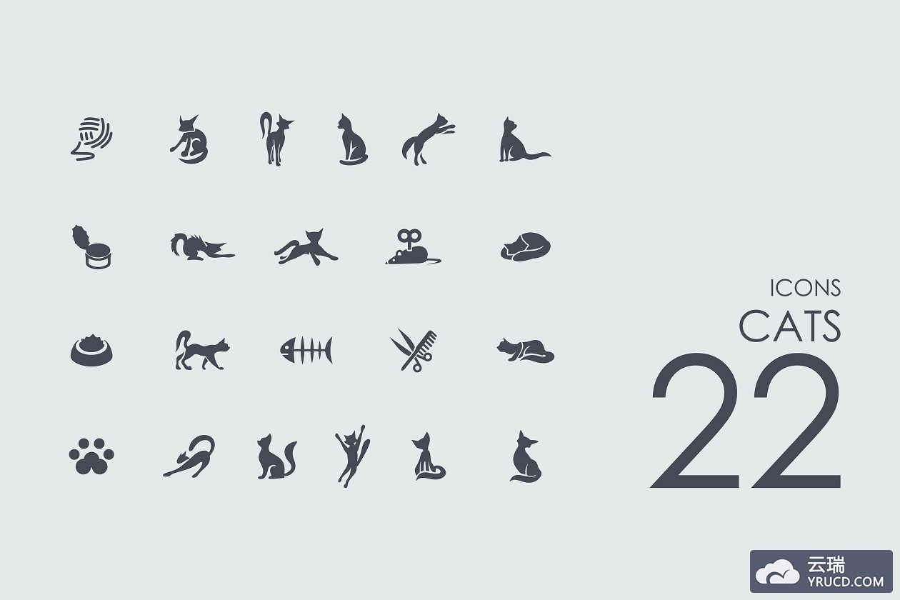 猫的图标素材 22 Cats icons