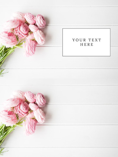 花卉场景样机 Floral styled stock photography