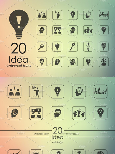 创意图标素材 20 IDEA icons