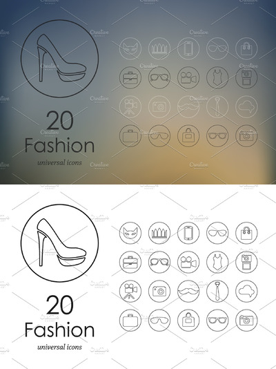 时尚图标素材 20 fashion icons
