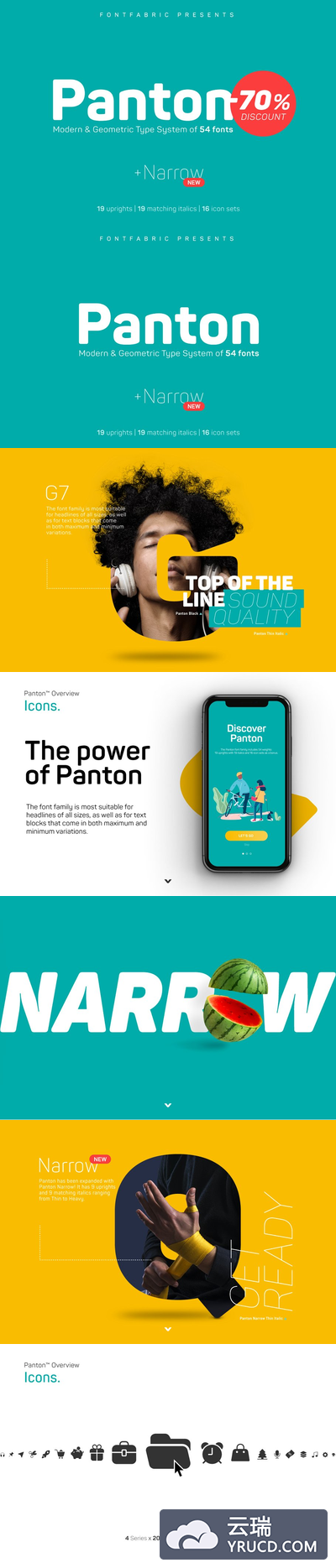 无衬线设计字体 Panton font