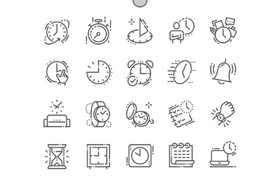 时间线性图标素材 Time Line Icons