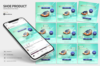 新品上市手机端广告设计模板下载[PSD]