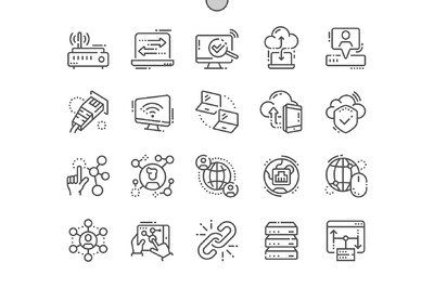 网络图标素材 Network Line Icons