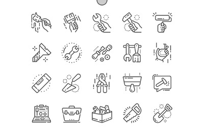 工具图标素材 Tools Line Icons