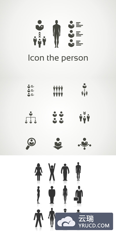 人物图标素材 Icon the person