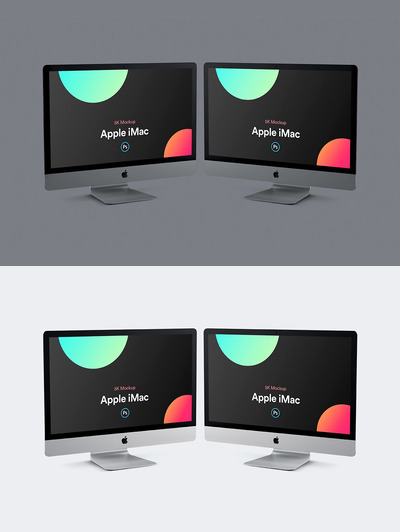iMac 2019 高品质样机素材下载[PSD]