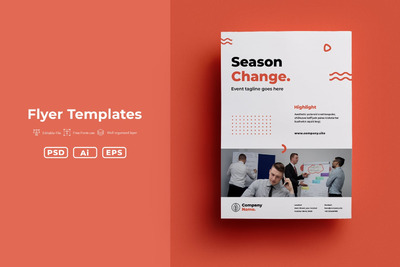高端时尚简约多用途的高品质DM宣传单海报设计模板