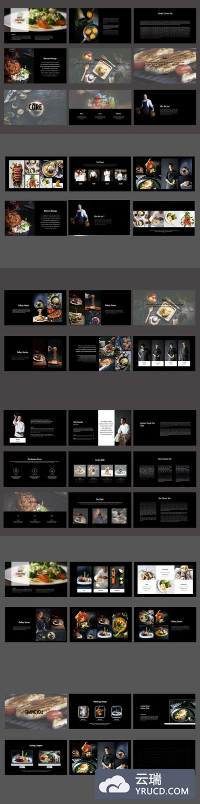 美食品牌介绍相关PPT模板[PPTX]