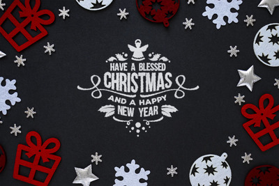 圣诞节广告创意样机[PSD]