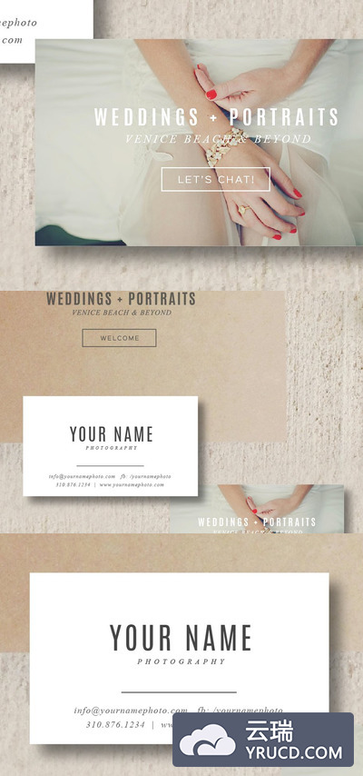 高端摄影者名片模板 Photographer Business Card Template