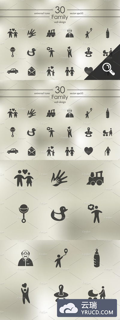 家庭图标素材 30 FAMILY icons