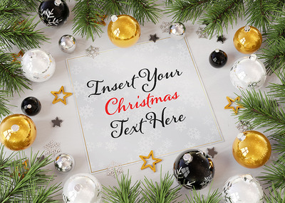 圣诞球圣诞节元素广告模板下载[EPS]