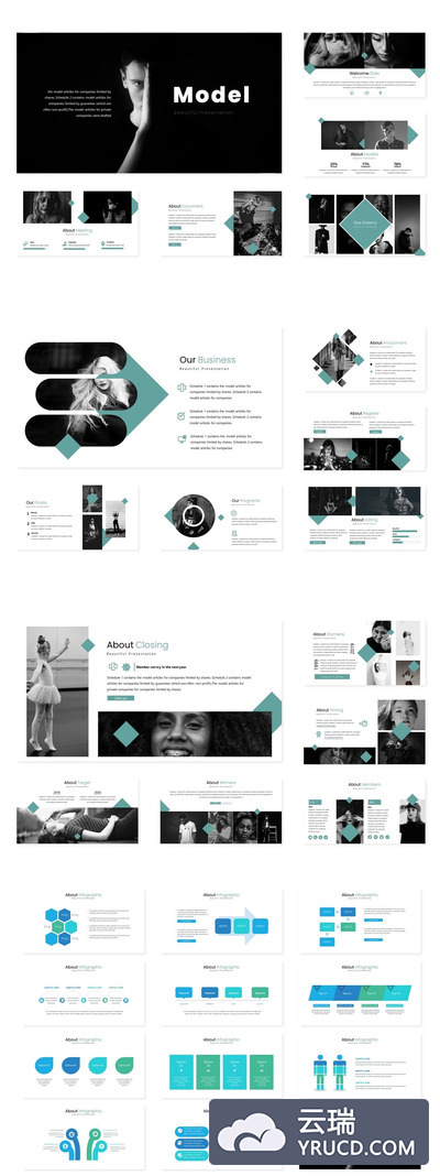 理想的个人工作汇报PPT模板[PPTX]