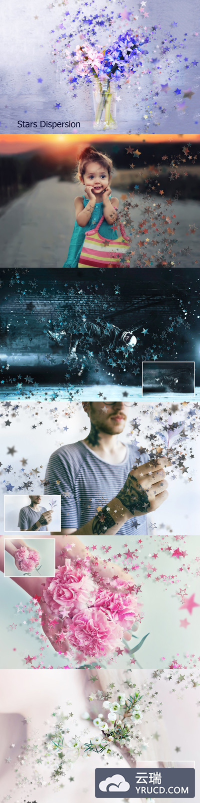 星星花卉特效 Stars Dispersion