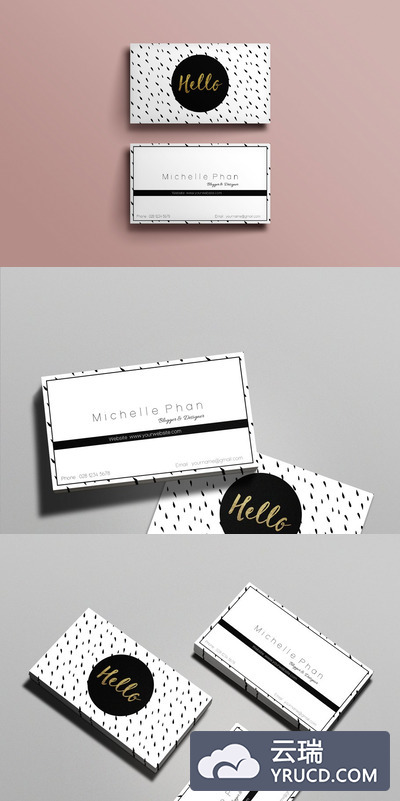 现代商务名片设计模板 Modern business card template