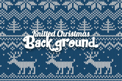 针织效果的圣诞节图案素材下载[AI]
