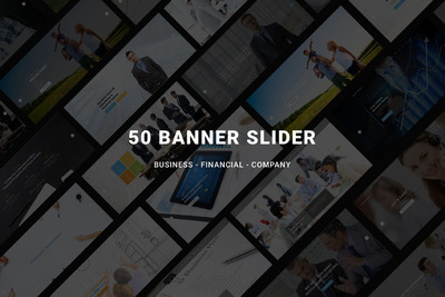 高品质的时尚高端专业的商业金融投资滑块banner巨无霸设计模板大集合（PSD）