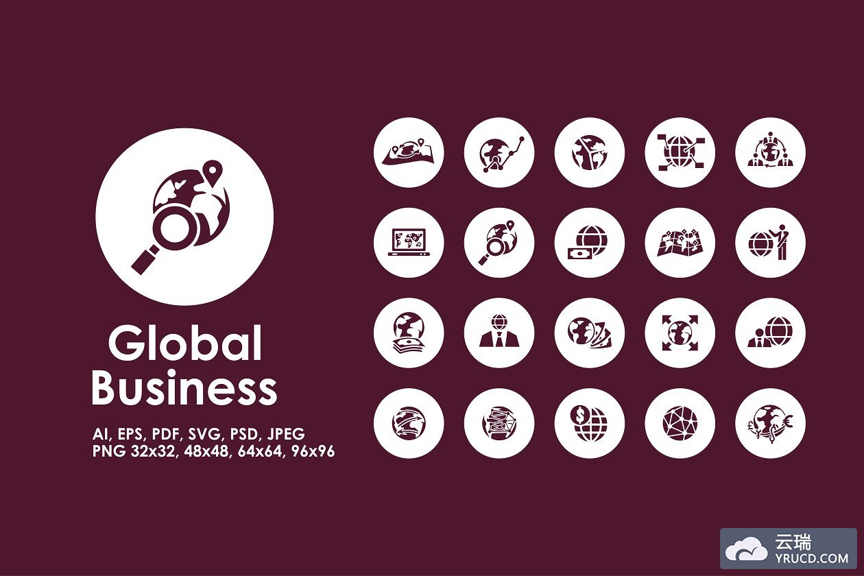 全球业务图标 Global Business icons