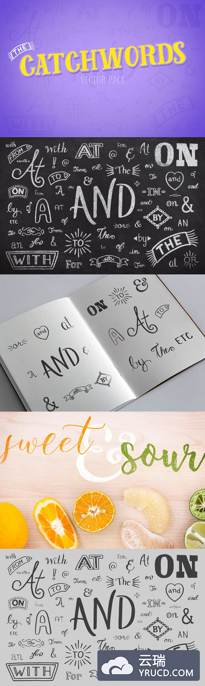 流行语素材插画 Catchwords Vector Pack Volume 1