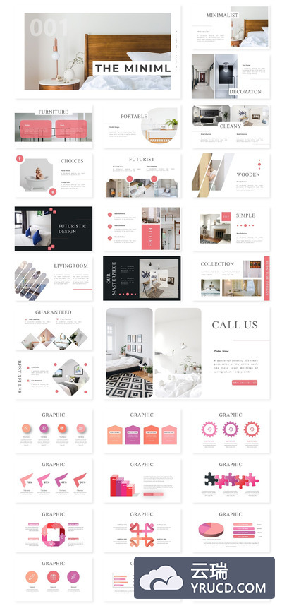 简约的极简主义高端PPT模板下载[PPTX]