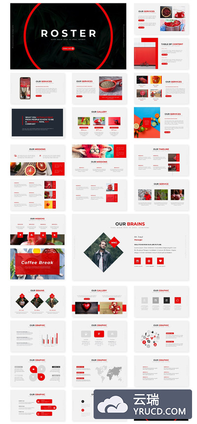 时尚个性的PPT模板下载[PPTX]