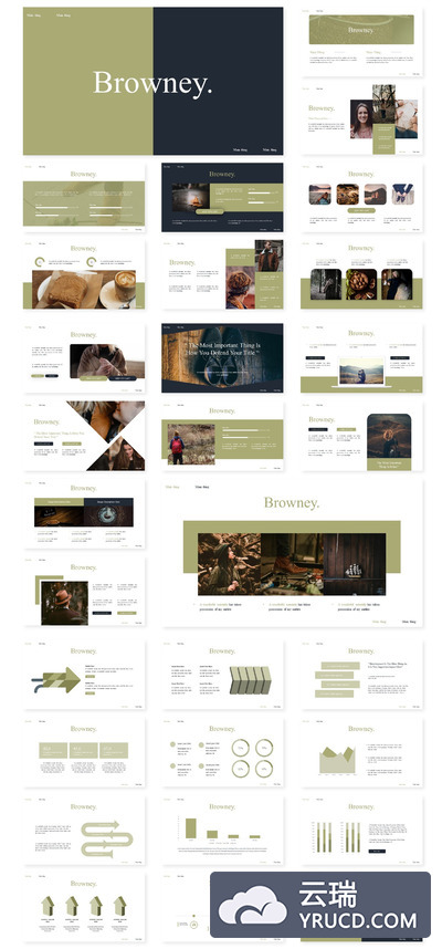 数据汇报PPT模板下载[PPTX]