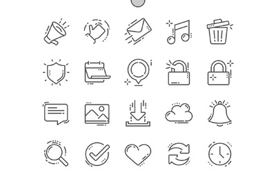 常用的物品图标 General Line Icons