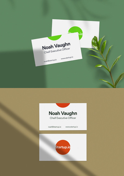 正面高端商业名片样机下载[PSD]