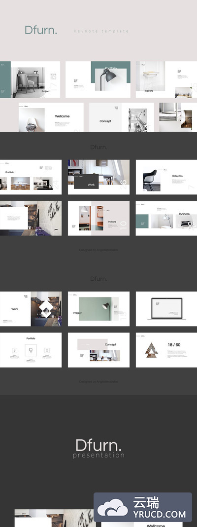 极简主义ppt模板 Dfurn Keynote Template