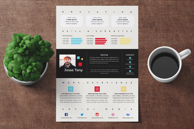 个人设计师简历模板下载[indd]