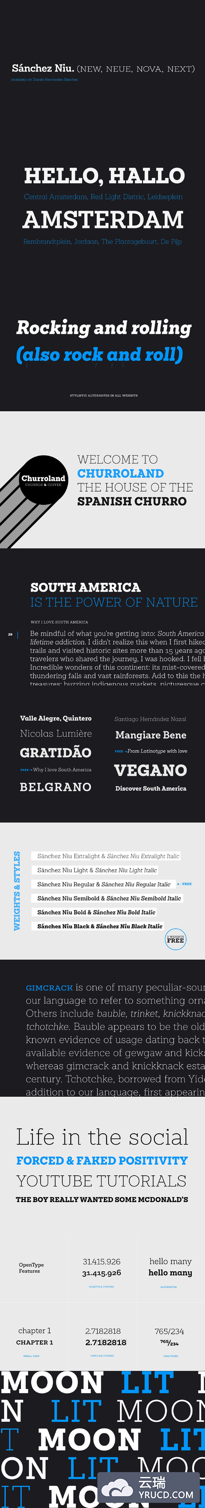 衬线字体 Sánchez Niu