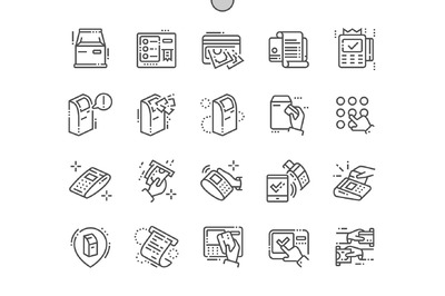 终端图标素材 Terminal Line Icons